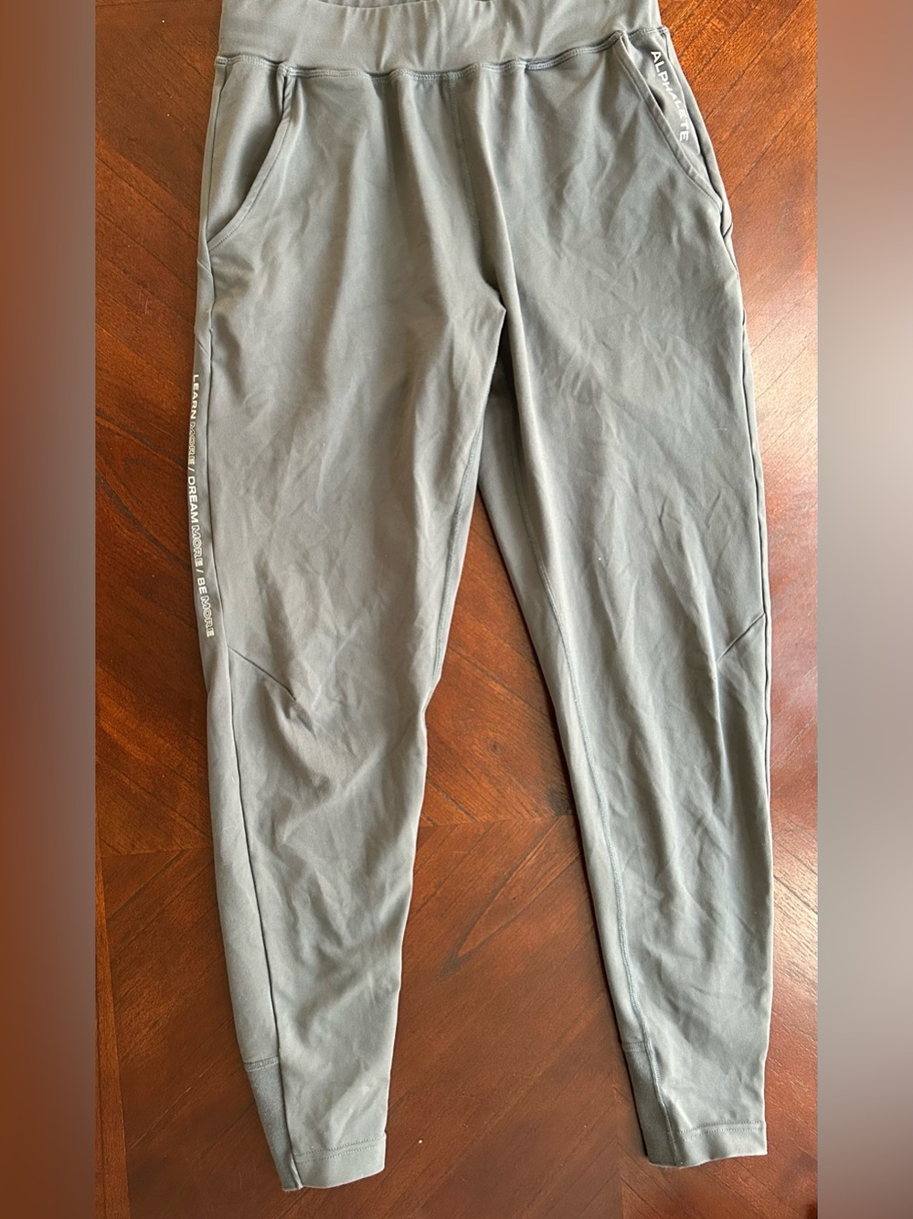 Alphalete Olive Joggers with Side Logo size S